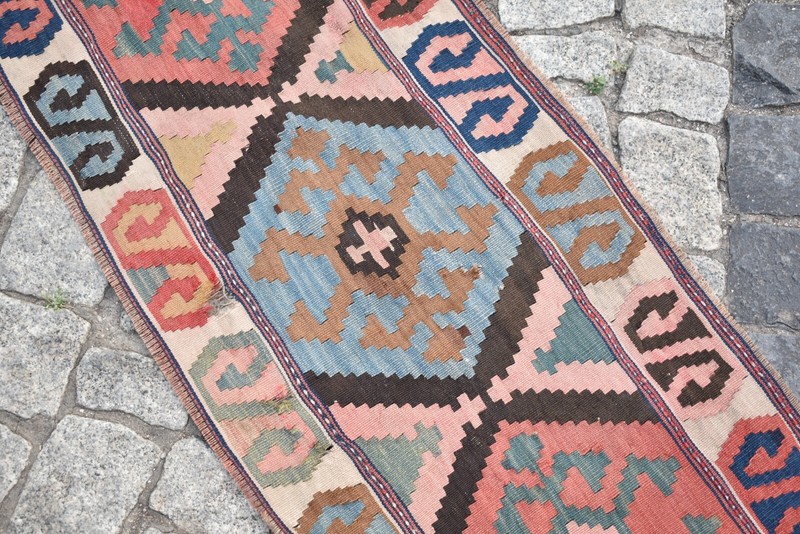 Fabulous Antique Caucasian Mafrash Panel Kazak Kilim Collector Item Kilim Panel gallery