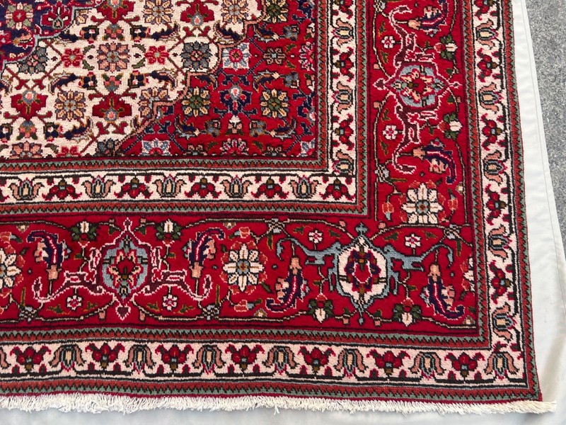 Antique 1900s Hand-Knotted Ardebil Rug | Low Pile Oversized Caucasian Style Rug gallery