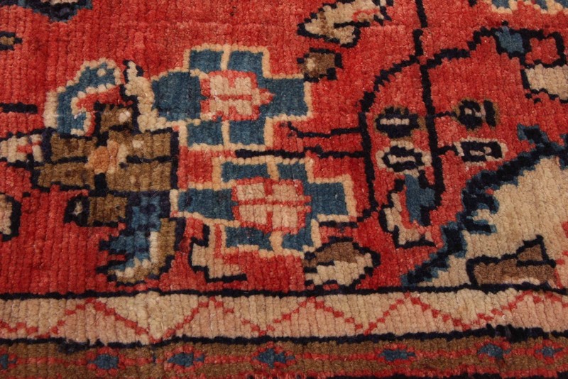 3'7" x 13'1" Vintage Hand-knotted Runner Rug Traditional Oriental Wool Carpet gallery