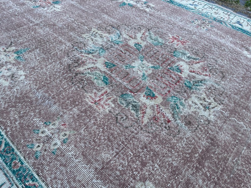 Turkish Vintage Rug, Handmade Wool Rug, Bohemian Large Rug, 6,2 x 10, ft gallery