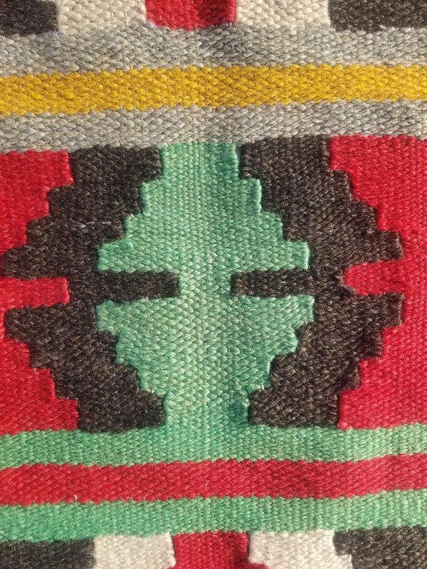 Vintage Traditional Handmade Turkish Wool Multicolor Kilim Rug 6.3x3.2ft gallery