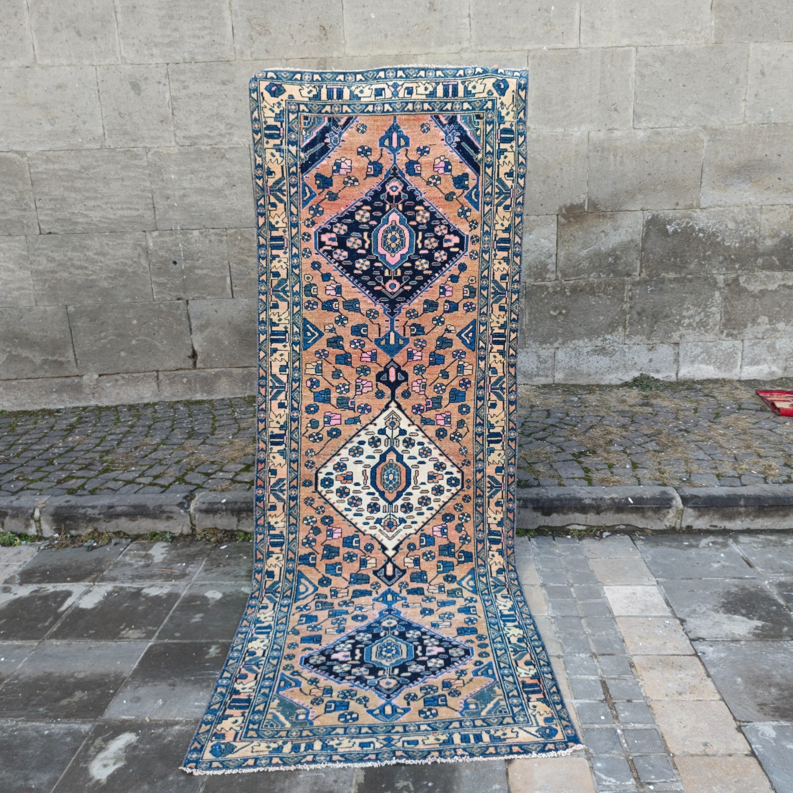 3x10 Persian Style old runner rug 3.44 x 9.51 ft Vintage 105 x 290 cm gallery