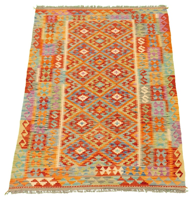 Vintage 4'1" x 6'5" Traditional Wool Hand Woven Oriental Area Rug gallery