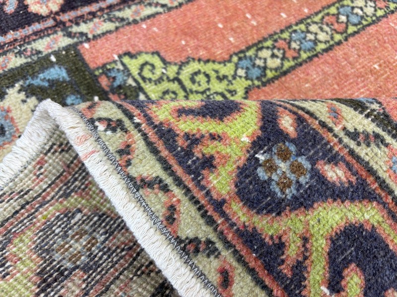 3x5 Terracotta Vintage Turkish Small Area Rug, Hand-Knotted Wool Accent Rug gallery