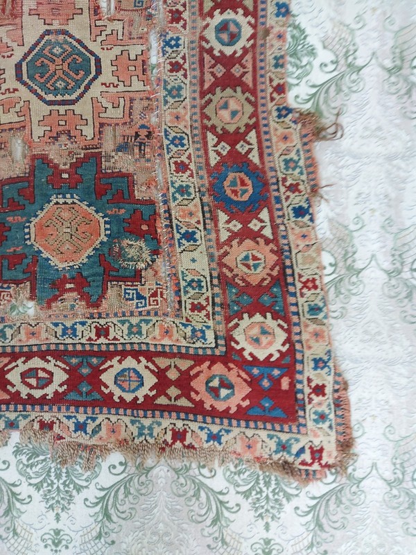200+ Years Old Very Rare Antique Rug 9 Planets Armenian Kazak Carpet Rug Fine jJ gallery