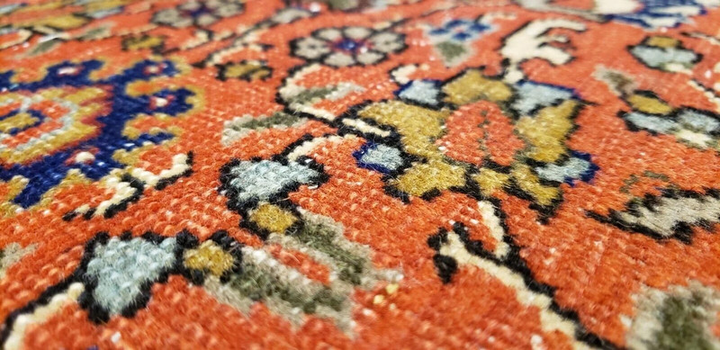 Exquisite Antique 1940-1950's Natural Dye Wool Pile High-End Kayser Rug 6'6"×9'4 gallery
