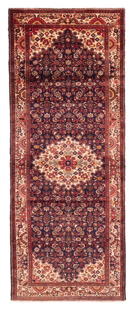 3'7" x 9'8" Vintage Hand-knotted Runner Rug Traditional Oriental Wool Carpet