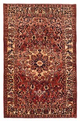 Vintage Traditional Hand-Knotted Area Rug 5’4″ x 8’6″ Oriental Wool Carpet