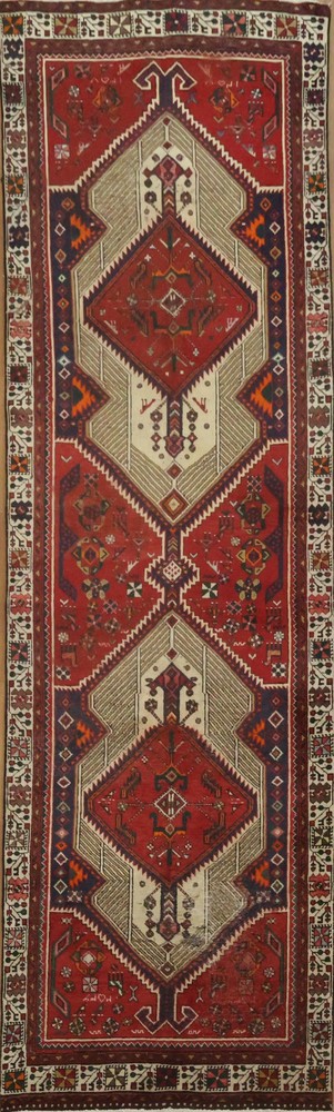 Classic Geometric 12 ft Runner Rug 4x12 Tribal Traditional Handmade Wool Carpet