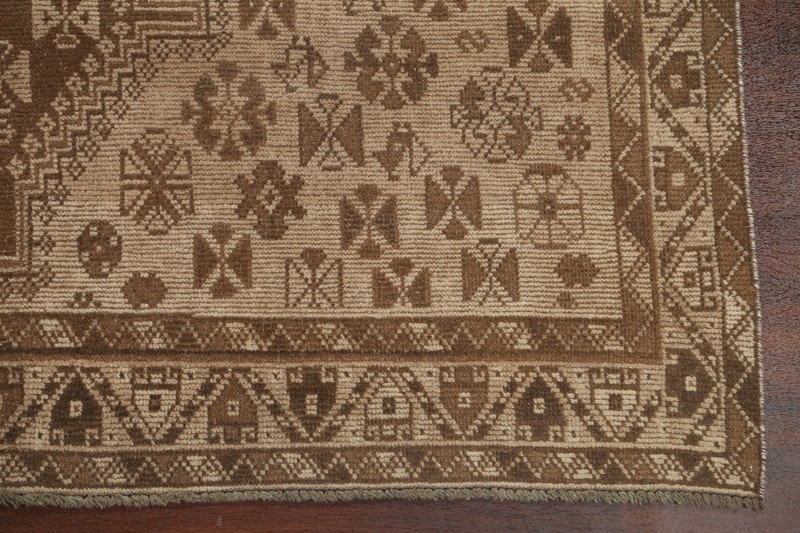 Antique Muted Distressed Hand-knotted Traditional Evenly Low Pile Area Rug 7x9 gallery