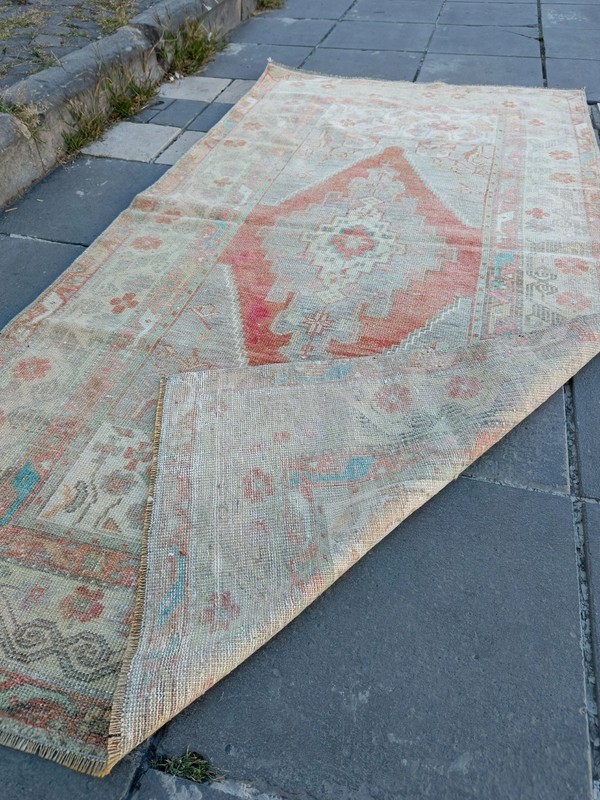 Stunning Vintage Area Rug 3.28 x 6.23 ft , 3x6 Handmade Wool Rug 100 x 190 cm gallery