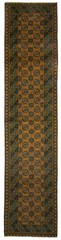Vintage Hand-knotted Runner Rug 2’8″ x 12’10” Traditional Oriental Wool Carpet