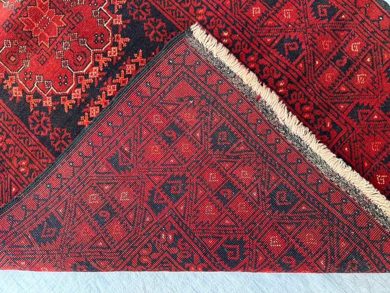 85 x 285 cm Vintage North Side of Afghanistan Turkoman Patnus Gul Runner gallery