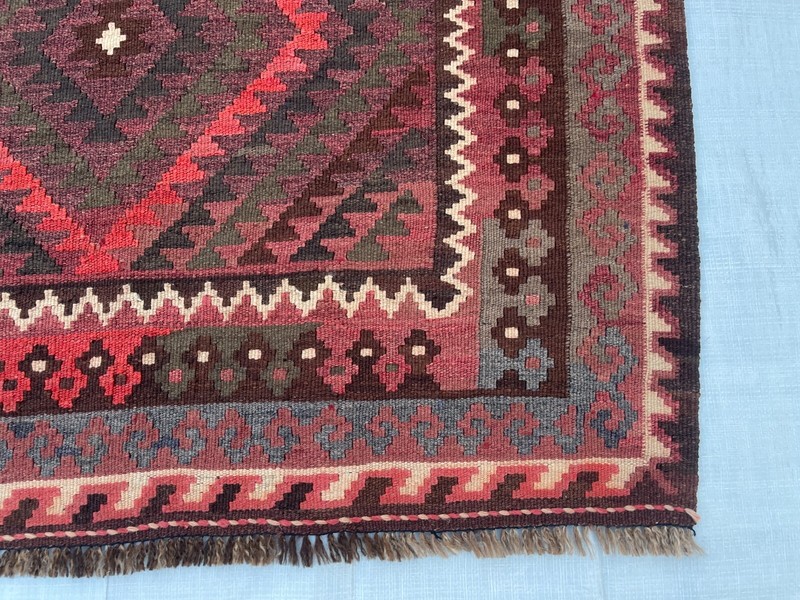 Faded Terracotta Afghan 4x7 Turkmen Maimana Veg Dyes Wool Antique Oriental Rug gallery