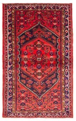 Vintage Traditional Hand-Knotted Area Rug 4’4″ x 7’4″ Oriental Wool Carpet