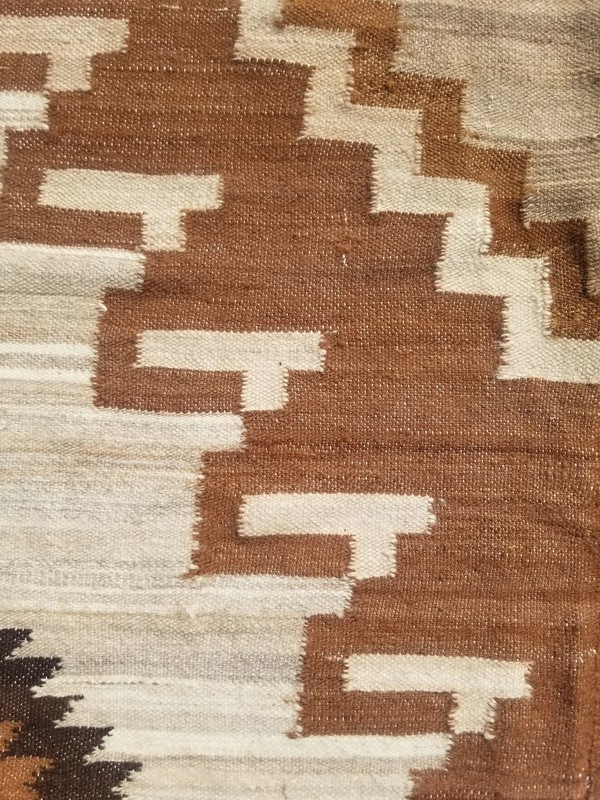 Vintage Traditional Handmade Turkish Wool Multicolor Kilim Rug 5.7x4.3ft gallery