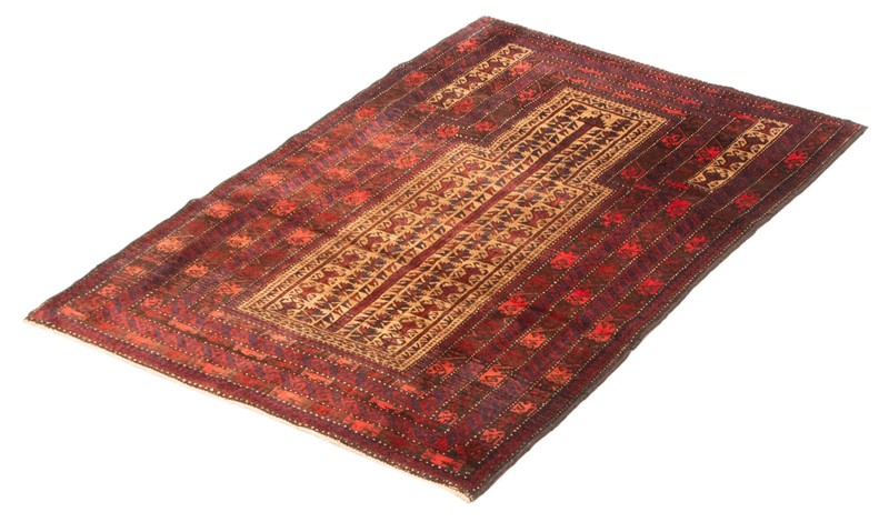 Traditional Vintage Hand-Knotted Carpet 3'1" x 4'8" Wool Area Rug gallery