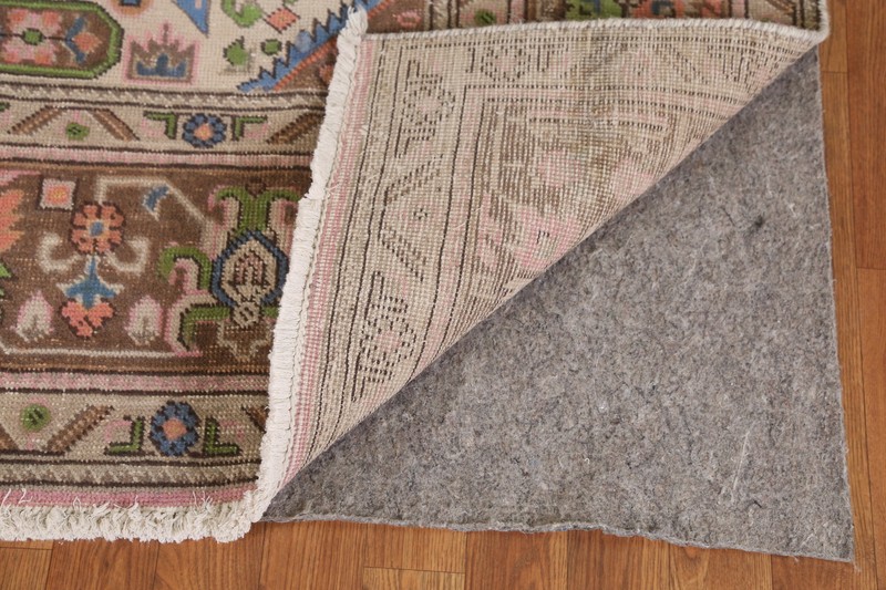 Vintage Over-Dyed Orange Wool Hand-knotted Floral Traditional Area Rug 7x10 gallery