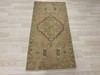 Vintage Turkish Faded Olive Small Rug 1.6x3.2 ft Wool Tribal Boho Decor Carpet gallery