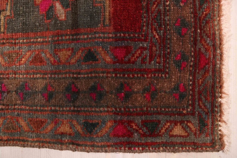 Vintage Hand-knotted Runner Rug 3'8" x 13'10" Traditional Oriental Wool Carpet gallery