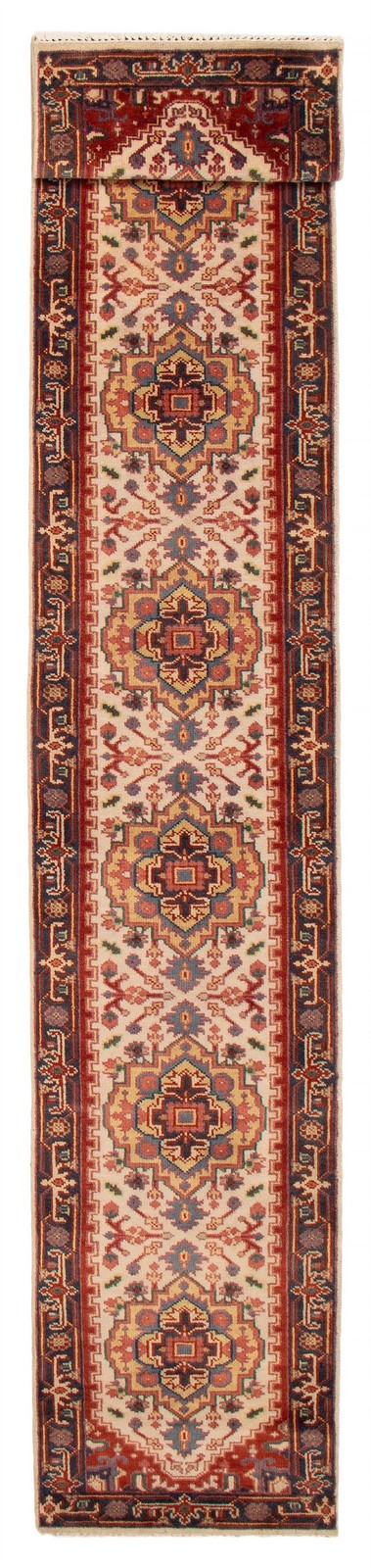 2'6" x 15'9" Vintage Hand-knotted Runner Rug Traditional Oriental Wool Carpet gallery