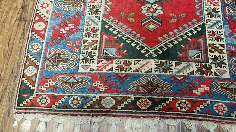 4' X 6' Handmade Turkish Super Kazak Shirvan Wool Rug Colorful gallery