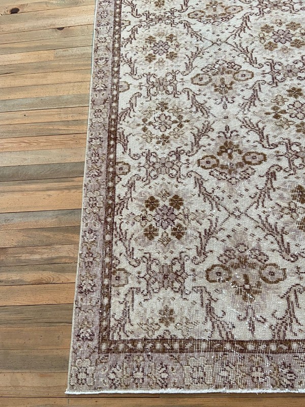 Beige Rug, 3.4x6.3 ft, Vintage Carpet, Muted Rug, Handmade Wool Rug, Turkish Rug gallery