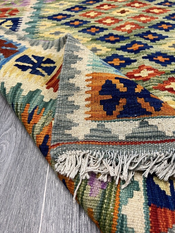 Vintage Kilim Traditional Hand Made Oriental Wool Kilim 5ftx3.2ft 162cmx100cm gallery