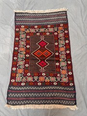 Stunning Vintage Taimani Natural Vegetable Dye Soft Nomad Maldari Nomad Carpet
