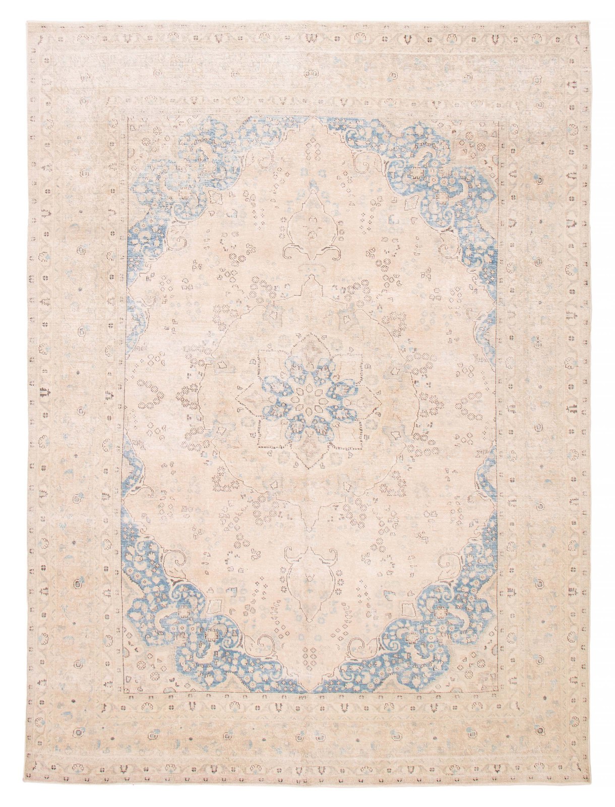 Vintage 9'4" x 12'6" Traditional Hand Knotted Vegetable Dye Wool Area Rug gallery