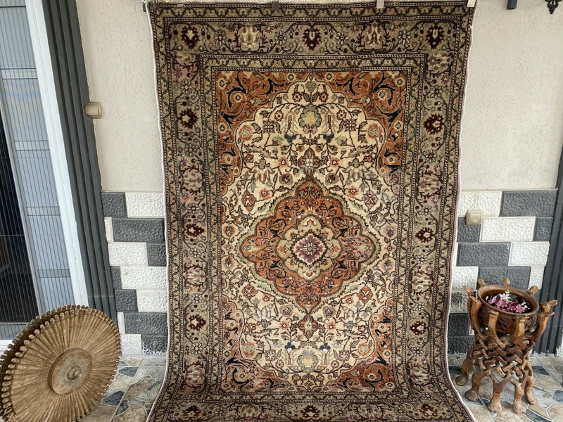 Handmade Turkish Vintage Area Rug, 1970s Antique Wool Tribal Farmhouse Carpet gallery
