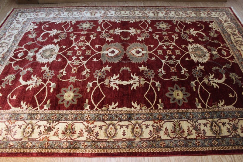 Fine Quality Genuine Handmade Hand Knotted Oriental Rug 6' x 9' Vegetable Dyed gallery