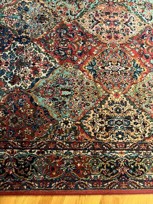 Karastan Wool Rug 700 Series 717 Kirman Multicolor ~ 5ft 9.5in X 9ft 2in gallery