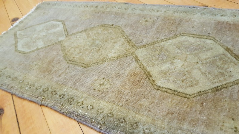 Antique 1900-1930s Turkish Tribal Rug 1'5" x 2'6" gallery