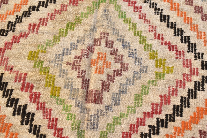 Turkish Kilim Rug 64''x98'' Handwoven 5x8 Konya Cicim Kilim 165x250cm Jajim Rug gallery
