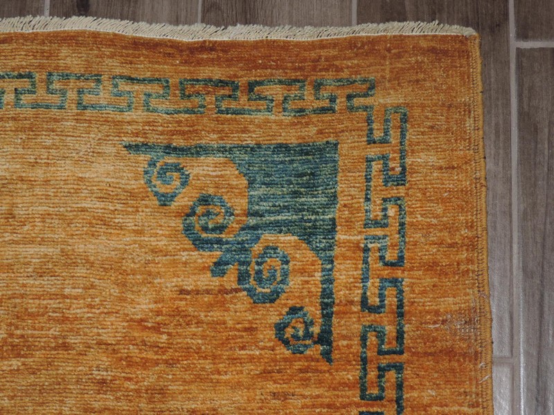 4x2ft. Handmade Afghan Chobi Wool Rug gallery