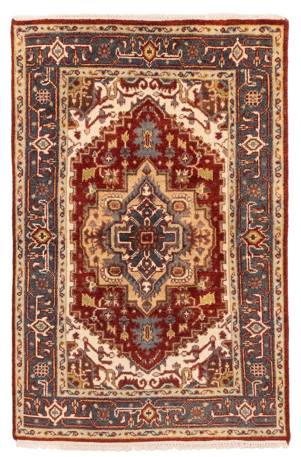 Traditional Vintage Hand-Knotted Area Rug 3'11" x 6'0" Oriental Wool Carpet gallery