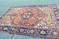 WONDERFUL ANTIQUE SERAPI HERIZ REGION RARE RUG 1920’S