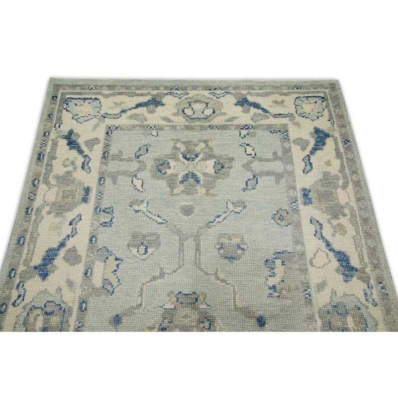 Vintage Turkish Oushak Rug, Beige 9X12 ft, Handmade Wool, Bohemian Anatolian gallery