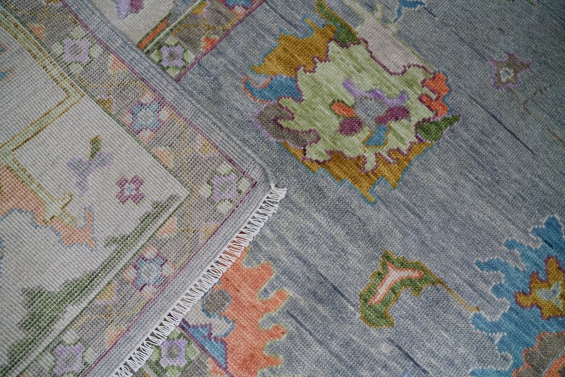 Vintage Turkish Oushak Rug, Beige 9X12 ft, Handmade Wool, Bohemian Anatolian gallery