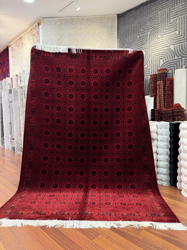 Turkish Silk Blend Rug 8x11 Ft Red Black Oriental Hereke Style Area Rug gallery