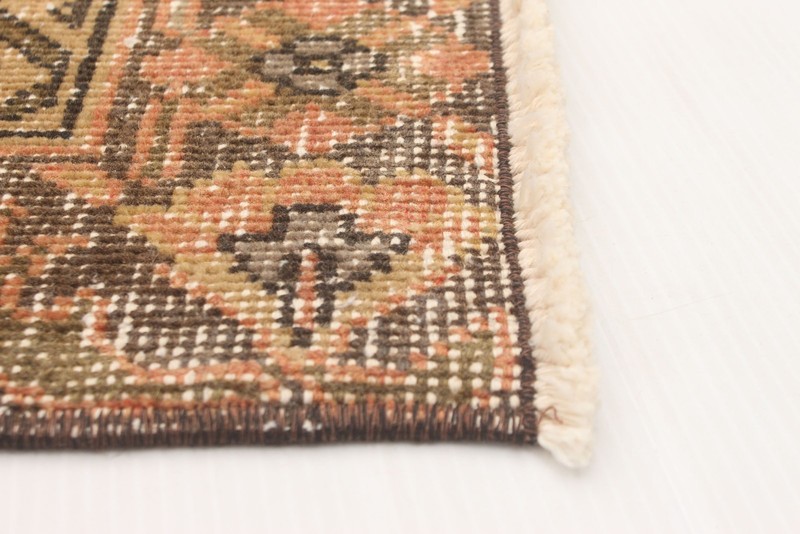 Vintage Hand-Knotted Carpet 4'4" x 12'8" Traditional Oriental Wool Area Rug gallery