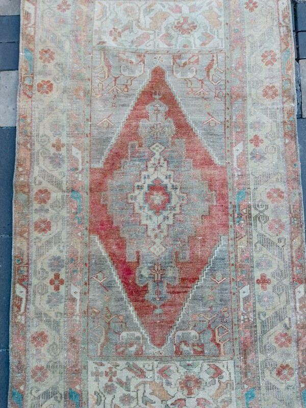 Stunning Vintage Area Rug 3.28 x 6.23 ft , 3x6 Handmade Wool Rug 100 x 190 cm gallery