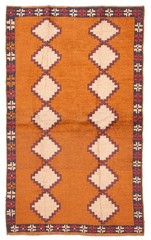 Vintage Hand-Knotted Area Rug 3’9″ x 6’5″ Traditional Oriental Wool Carpet