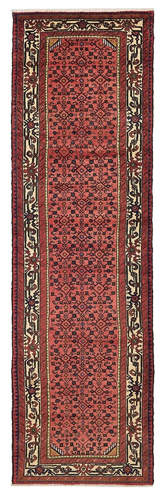 2'9" x 9'10" Vintage Hand-knotted Runner Rug Traditional Oriental Wool Carpet