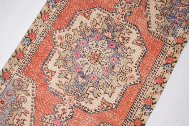 Soft Turkish Area Rug Vintage Rug Oushak Rug 4x7 Neutral Rug Anatolian Rug 188 gallery