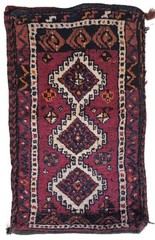 Antique 100 Yo Handknotted East Anatolian Wool Tribal Rug Pillow Cover – 20×33″