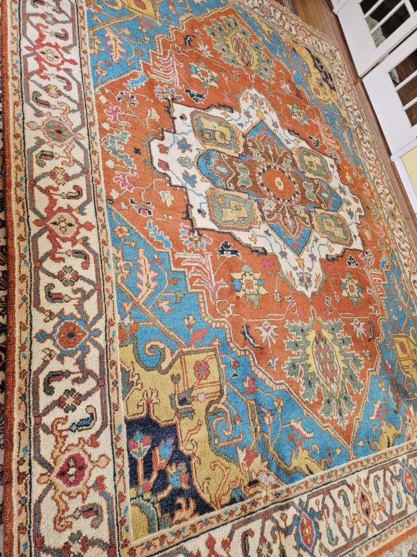 9 x 12 SUPER QUALITY INDO HERIZ SERAPI KAZAK HERIZ RUG TURKISH USHAK CAUCASIAN gallery
