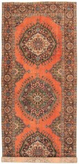 4’11” x 12’6″ Vintage Hand-knotted Runner Rug Traditional Oriental Wool Carpet
