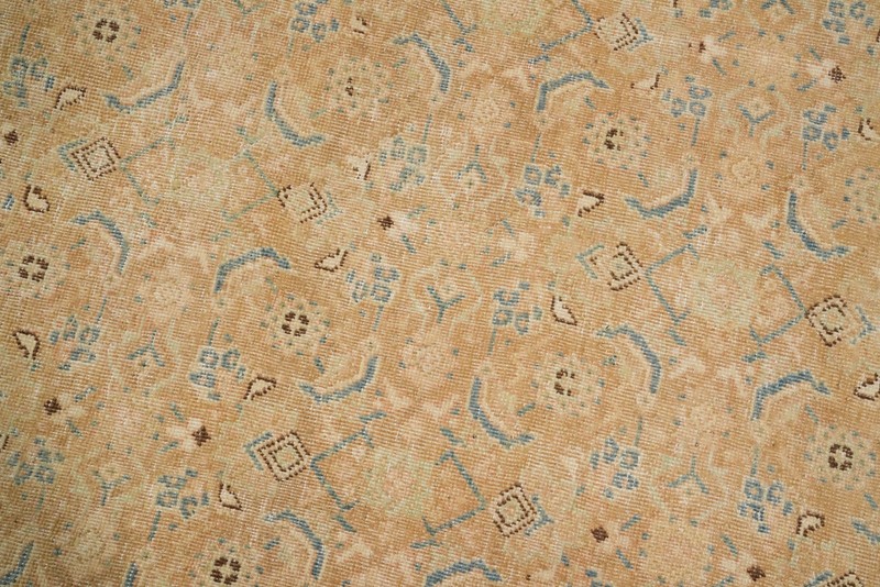 Antique Muted Rust Traditional Hand-knotted Vegetable Dye Room Size Rug 10x13 gallery